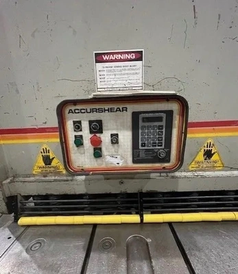 Used 1997 ACCURSHEAR 850010 Power Squaring Shears (Inch) North Carolina US | SNL Machine Trader LLC #1232263