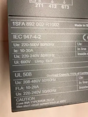 New | in-Stock ABB 1SFA-892-002-R1002 Industrial Controls | Surplus Asset Holdings #1221622