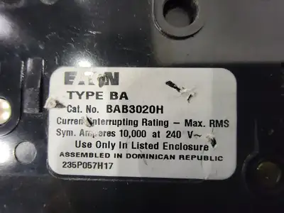 New | in-Stock EATON BAB3020H Switchgears British Columbia CA | Lenmark #238609