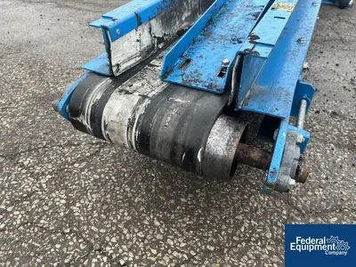 USED New London Engineering 10" New London Inclined Belt Conveyor, Model T4-521-10"