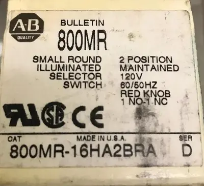 New | in-Stock ALLEN-BRADLEY 800MR-16HA2BRA Miscellaneous Equipment (Electrical & Power) | Surplus Asset Holdings #1189932