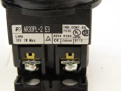 Fuji Electric Red Illuminated 2-Position Switch 30mm 600V 10A 30v Bulb Lot of 4
