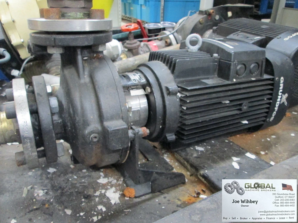 Grundfos 220/440V 3Ph 3520 Max Rpm Elec Motor W/A47Z517A4 3480 Rpm Pump Nice!