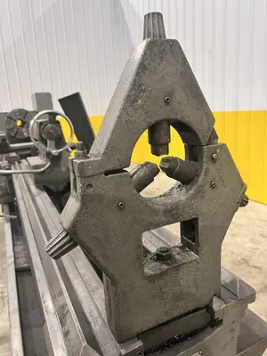 24" X 120" TOOLMEX PONAR MODEL #TUR-63 GAP BED ENGINE LATHE, 3.5" HOLE: STOCK #22195