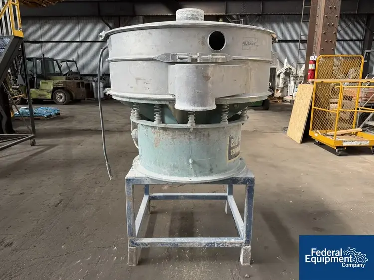 Used Russell 48" Russell Finex Screen, S/S, Single Deck Circular Screeners Ohio US | Federal Equipment Company #1339973