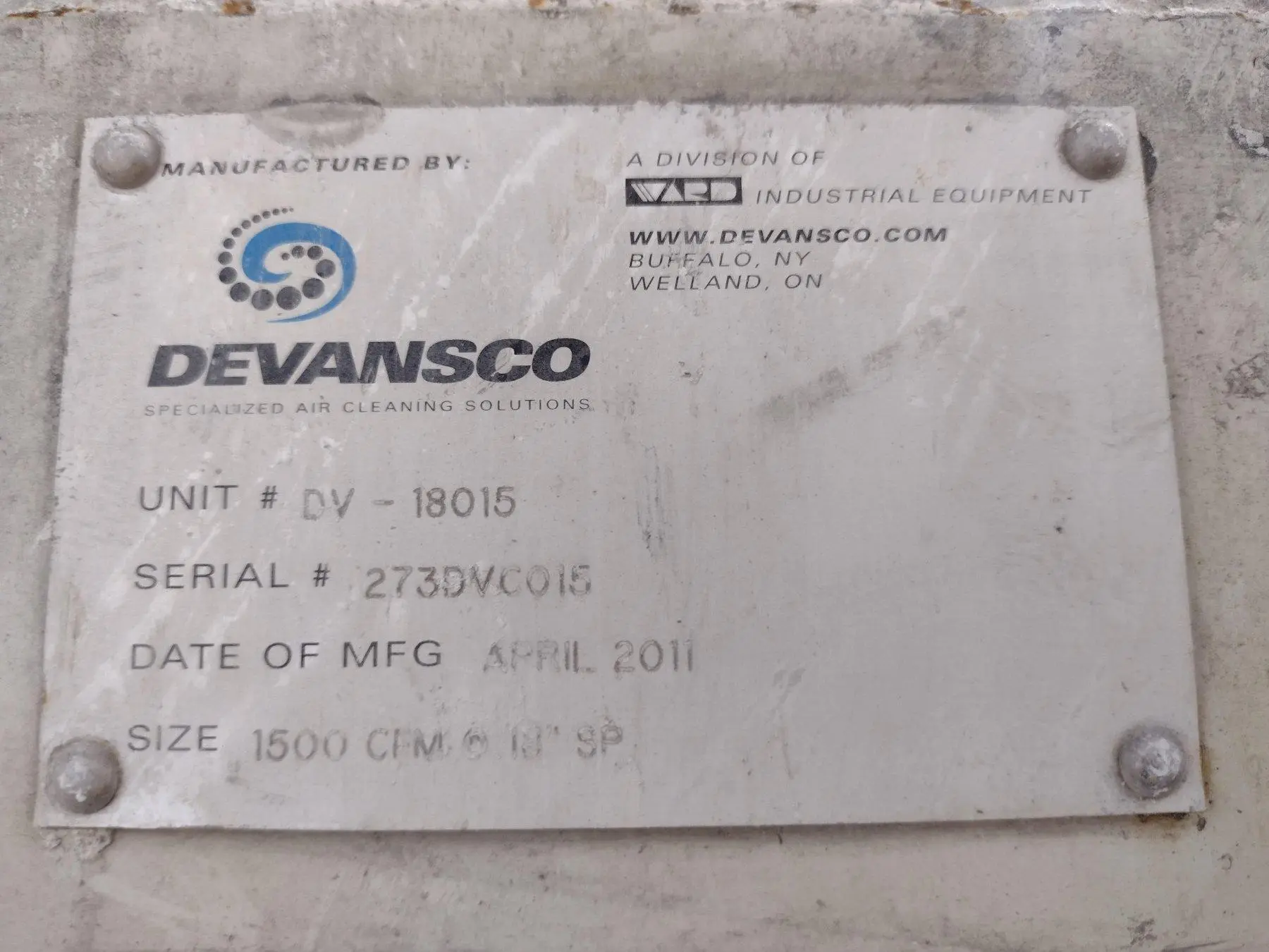 USED WARD DV-18015
