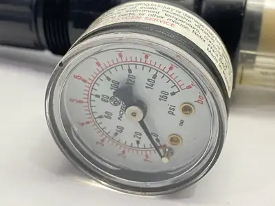 USED NORGREN PNEUMATIC FILTER REGULATOR 1/4" NPT