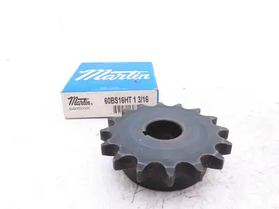 Martin 60BS16HT 1-3/16 #60 Roller Chain Sprocket 16-Tooth 1-3-16" Bore