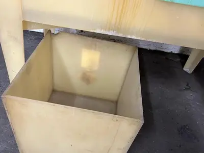 Polypropylene Custom Chemical Tank / Treatment Station on Legs with Drain and Catch Tank