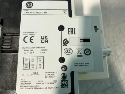 Used 2023 ALLENBRADLEY 140UTD7D2C10 Circuit Breakers Ohio US | HGR 24 #1545305