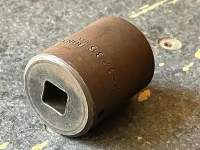 Bonney 1 1/8 USA Short Impact Socket 6pt. 1/2"Dr.  P3236