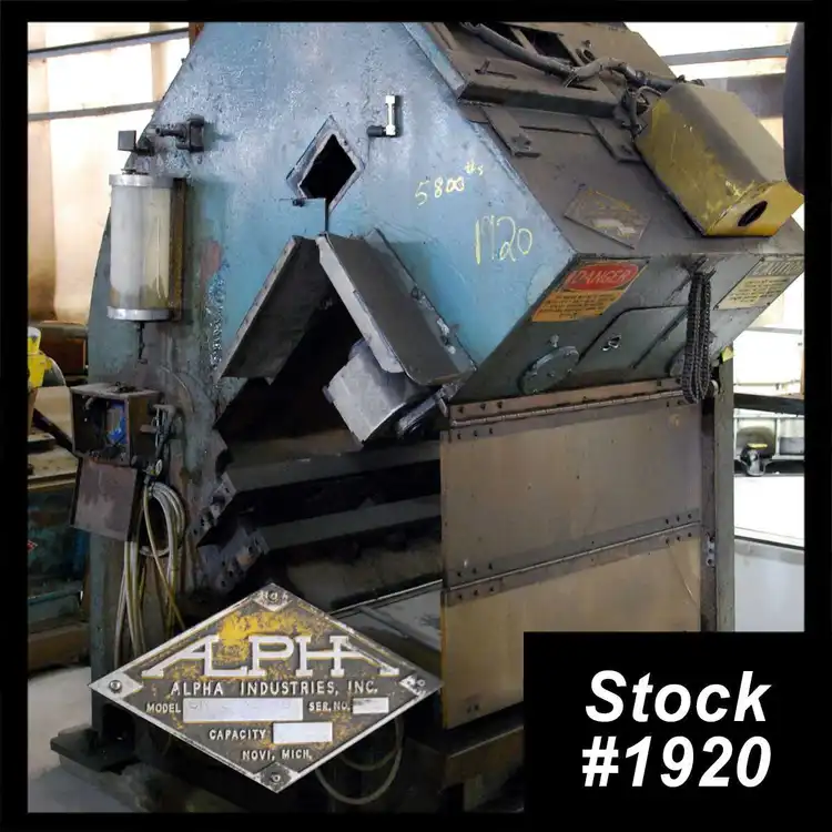 Used ALPHA / THERMATOOL SR12 – 30 / 45 Tube, Pipe & Bar Cut-Offs Ohio US | Universal Tube & Rollform Equipment Company #280210