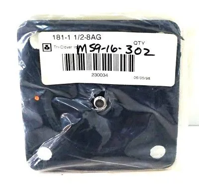 NEW TRI-CLOVER 181-1-1/2-8AG GASKET DIAPHRAGM 1811128AG