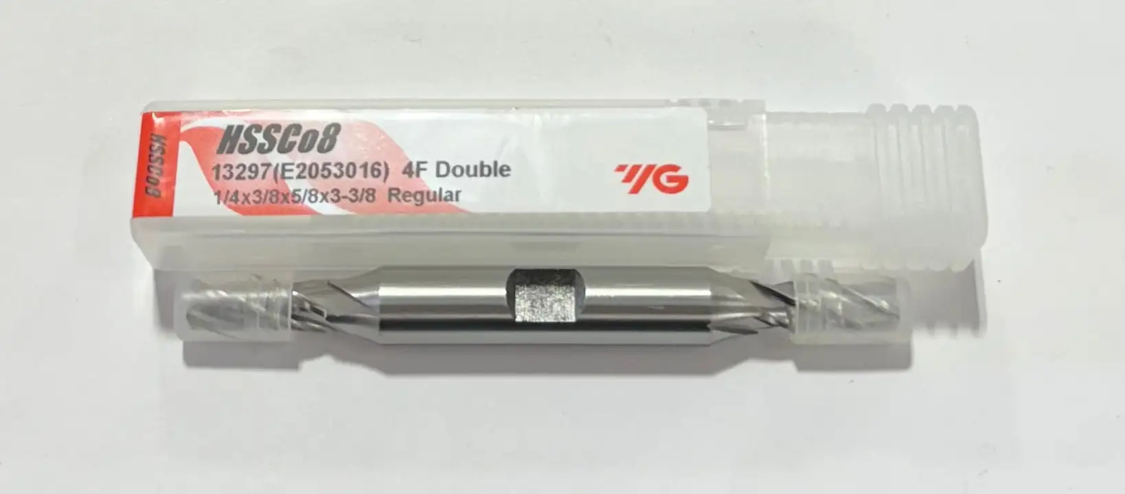 YG 1/4" Cobalt Double End Mill 4 Flute Regular Length