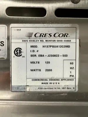 Used Cres-Cor Used Cres Cor Pass Through Insulated Heated Holding Cabinet 120V Heated Cabinets & Displays Illinois US | Falcon Restaurant Supply #1375650