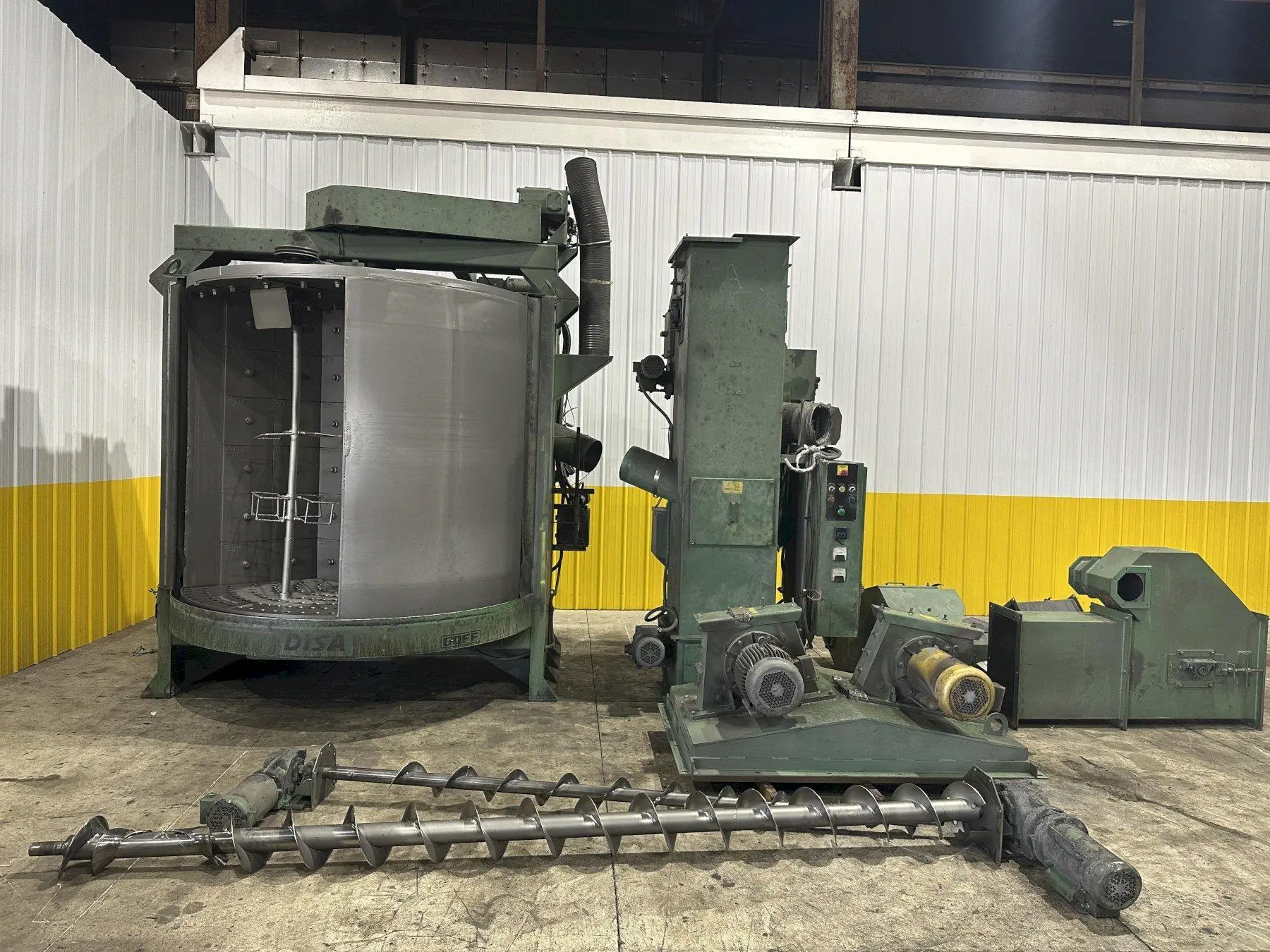 36" X 72" GOFF MODEL #3672D SPINNER HANGER SHOT BLAST CLEANING SYSTEM, NEW 2006: STOCK #22470