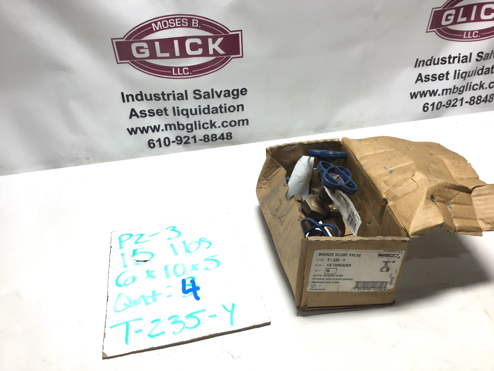 Nibco 1/8 in NPT T-235-Y Globe Valve – Bronze, Class 150, 039923627629