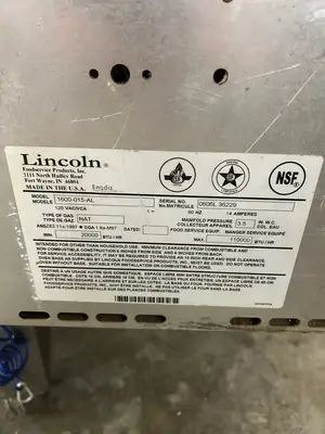 Lincoln Impinger 1600-015-AL Conveyor Pizza Oven Double Stack Fully Refurbished