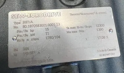 USED ALFA LAVAL CONTHERM 6X6