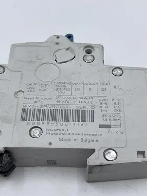 Used ALLEN-BRADLEY ALLEN-BRADLEY 1492-SPM1C020 SER D Fuses | ND Industrial Surplus #1215392