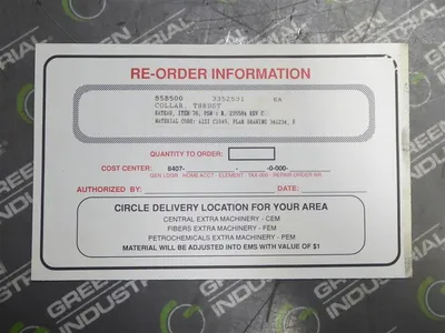 Unbranded 10-1/2" Thrust Bearing 4-1/8" Bore 1-3/4" Wide 3/4" x 3/8" Keyway New