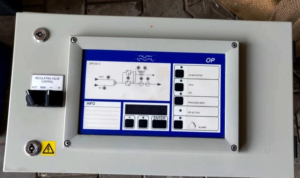 (3) NEW: Alfa-Laval EPC-50 V control units.