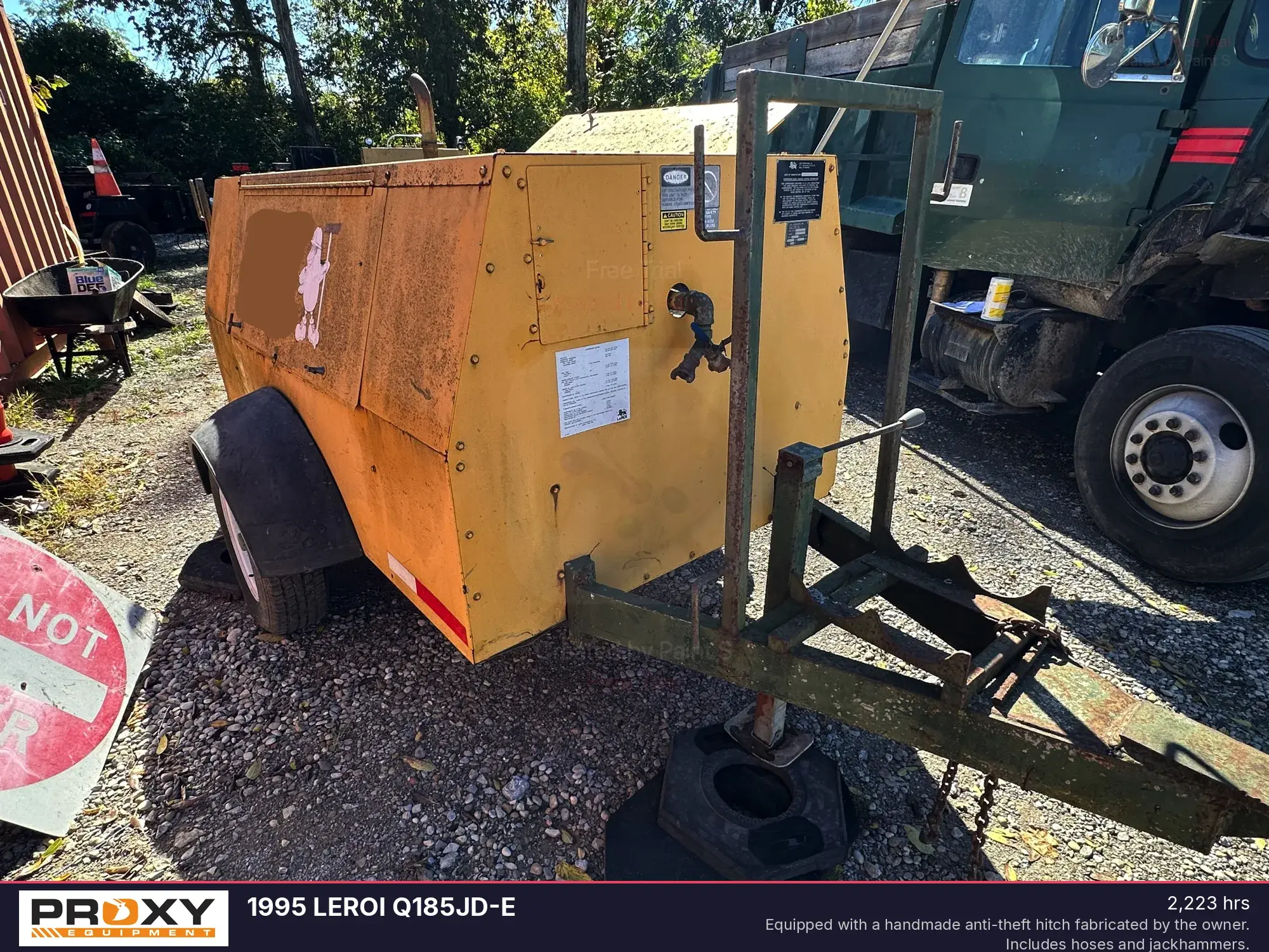 Used 1995 LEROI Q185JD-E Air Compressors, Portable Louisiana US | Proxy Equipment #1385256
