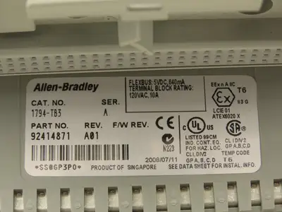 Allen Bradley 1794-OE4 Flex I/O Analog Output Module 1794-TB3 Terminal Block