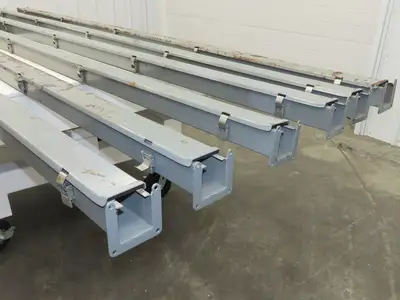 Square D LJ210 Oiltight Wireway 2.5"X2.5"X10' Section Lay-in Lot of 6