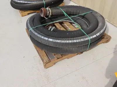 Jason 4470 Dry Bulk Material Suction Hose 4" ID x 49' Gum Rubber 75 PSI