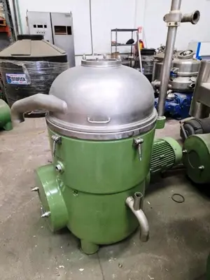 (3) Westfalia RTA 140-51-076 solid bowl separators, 316SS.