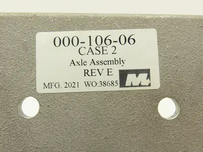 Mantissa Eurosort 000-106-06E Sorter Conveyor Carrier Axle Assembly