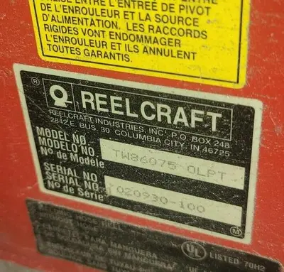 USED REELCRAFT TW86075