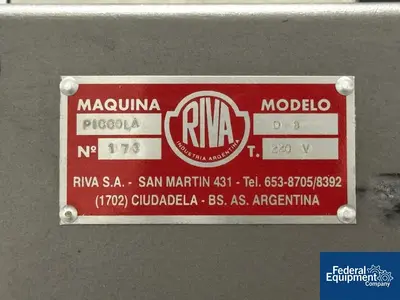 USED Riva Riva Piccola Rotary Tablet Press, 8 Station