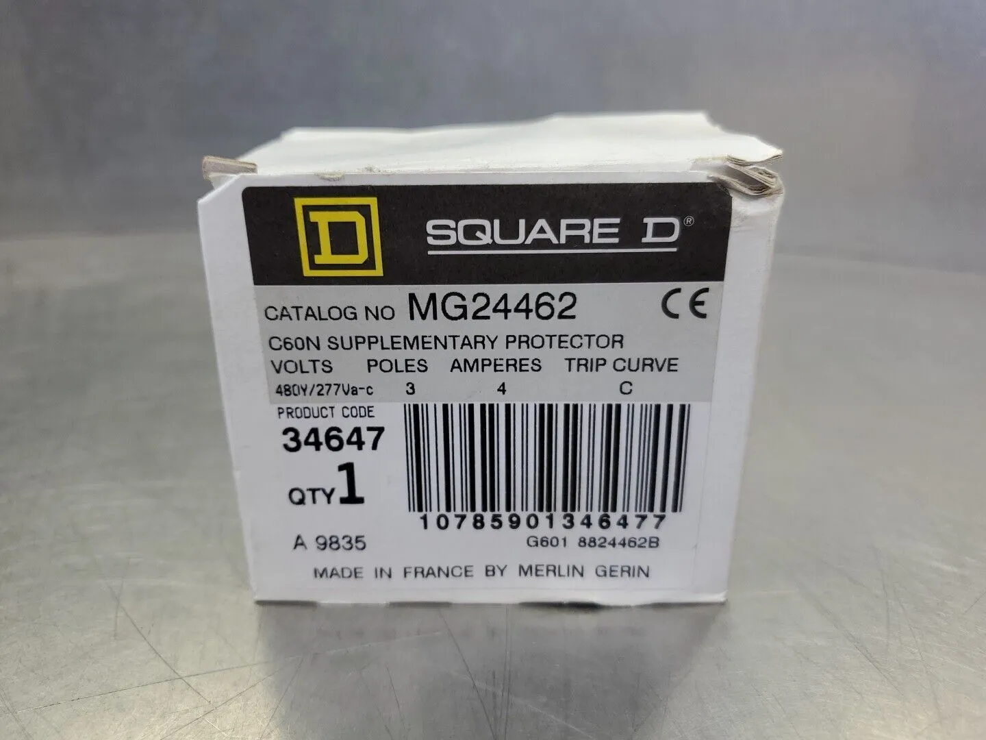 SQUARE D MG24462 4A SUPPLEMENTARY PROTECTOR. 4E-21