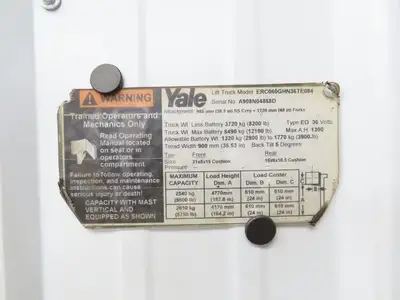 Danaher Controls TSW 180/6-200 Hyster Forklift E60Z Traction Motor 36/48V 961RPM
