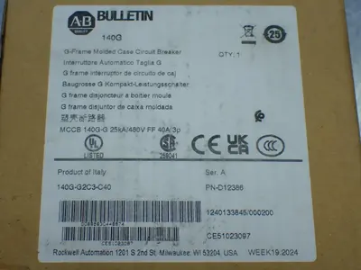New | in-Stock ALLENBRADLEY 140GG2C3C40 Circuit Breakers Ohio US | HGR 24 #1094994