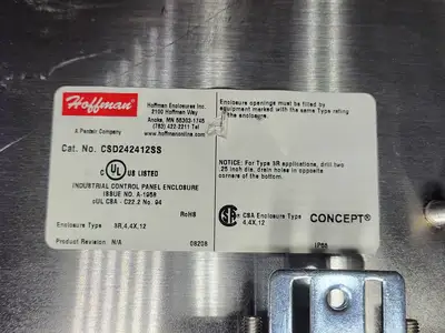 USED HOFFMAN CSD242412SS