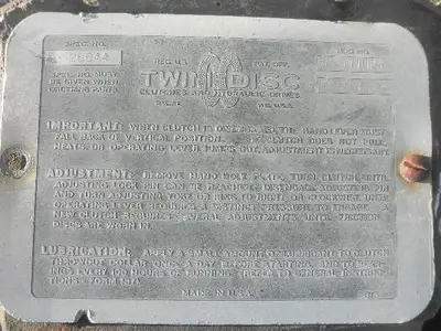 USED TWIN DISC SP-111-HP3