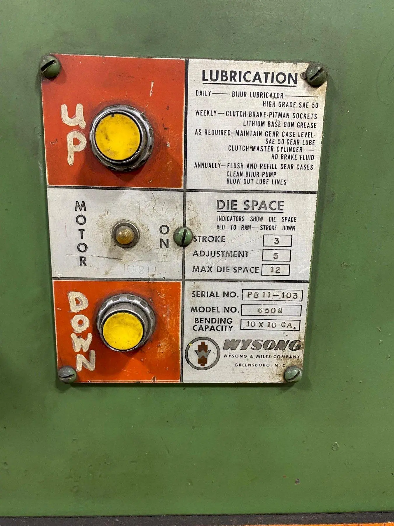 USED WYSONG 6508