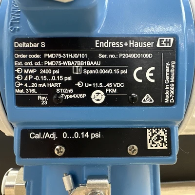NEW Endress+Hauser PMD75-WBA7BB1BAAU