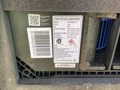 Used (2) FURRION FACR18HEDA-PS Air Conditioning Equipment Michigan US | Miedema Asset Management Group #1415033