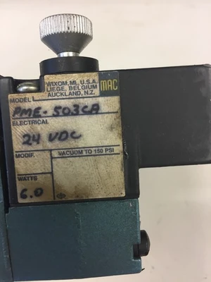 USED MAC VALVES 821C-PM-503CR-152