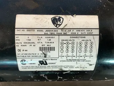 Used NIDEC J63GVK304 Motors (misc) Ohio US | HGR 24 #1287347