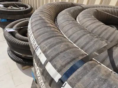 4470 Jason 4470 Dry Bulk Material Suction Hose 5" ID x 49' Gum Rubber 75 PSI