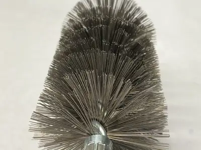 NEW SCHAEFER STAINLESS STEEL WIRE BRUSH 2-1/2" FOR 2-3/4" FLUE