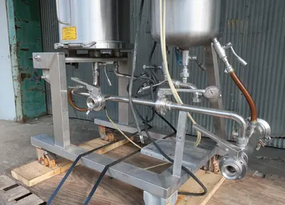 SPC8295  Filters 2 sq. meter Spadoni Meccanica horizontal plate filter up to 2.2 gpm capacity, Stainless Steel