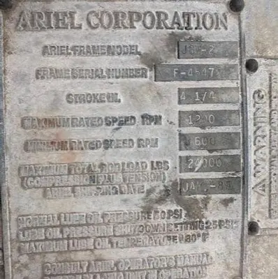 USED ARIEL JGW-2-3