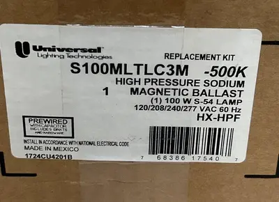 USED UNIVERSAL LIGHTING TECHNOLOGIES S100MLTLC3M-500K