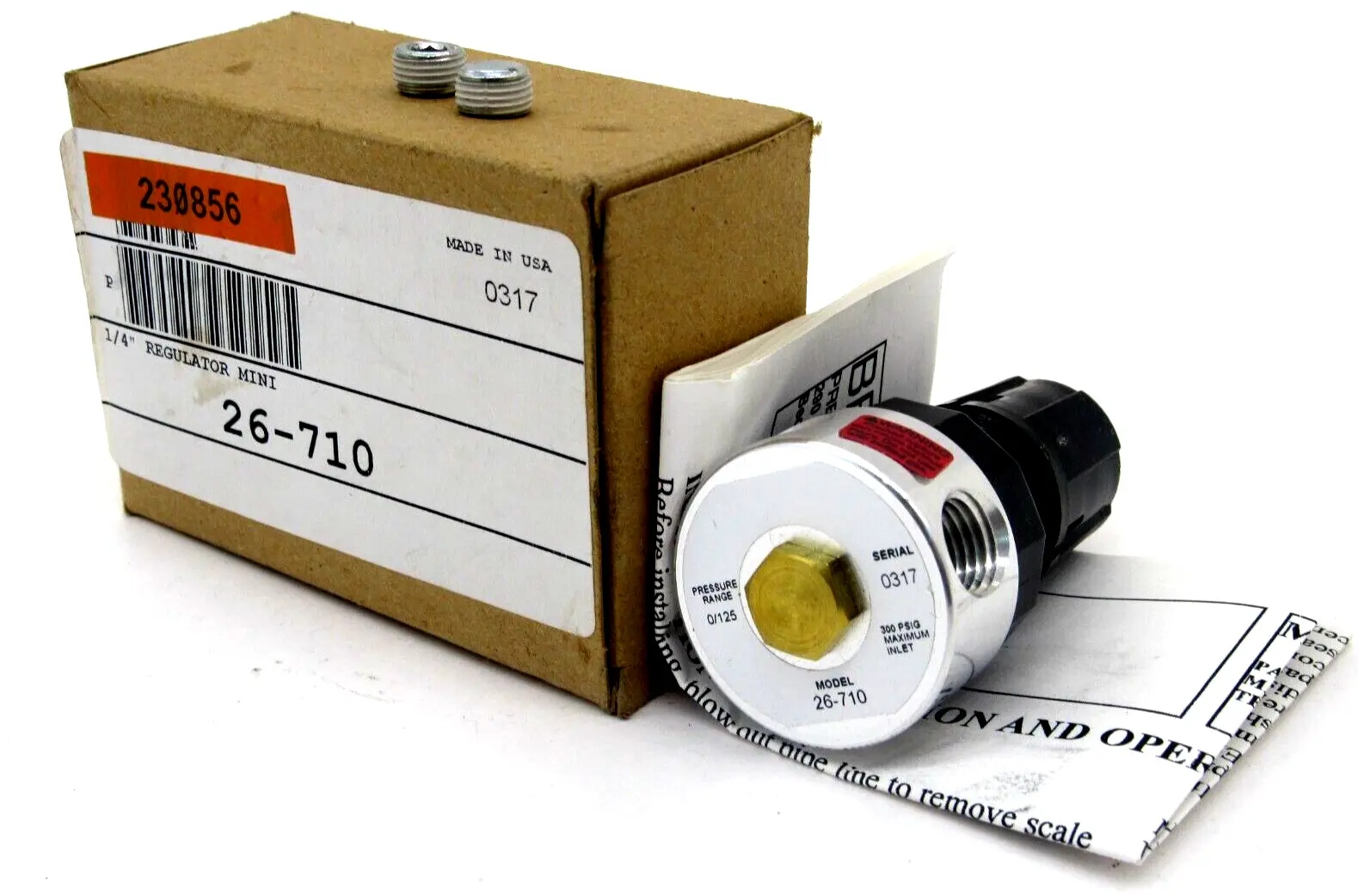NEW BEDFORD 26-710 MINI REGULATOR 1/4" 26710